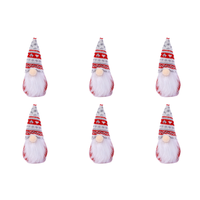 Muñeco Peluche Gnomos Navideño Sin Rostro Regalo Feliz Navidad ( ) Blanco Y Rojo