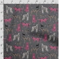 thumbnail image 3 of Soimoi Dog Printed,Cuddle Minky Fabric, Sewing Fabric by The Yard 56 Inch Wide,Decorative Plush Soft Fabric, Baby Garments, Toys and Blankets, Dark Gray, 3 of 5