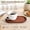 Brown, variant on Small Wooden Serving Tray Salad Plates 3.9x7.1 inch Mini Appetizer Plates for Fruit Cookies Bread Vegetable Dessert Snacks Platter