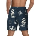 thumbnail image 4 of Daiia Vintage Marine Mens Swim Trunks Swim Shorts Quick Dry Swim Shorts with Mesh Lining Pockets-3X-Large, 4 of 9