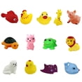 thumbnail image 1 of Juguetes para el baño para niños animales pellizcando agua juguete que suena a la expulsión 13 piezas, 1 of 4