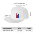 thumbnail image 3 of Unisex Adjustable Snapback Hat Flag Of The Philippines Hip Hop Baseball Cap Flat Bill Brim Dad Hats, 3 of 7