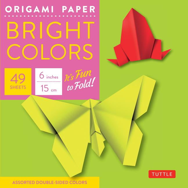 Origami Paper Bright Colors 6" 49 Sheets Tuttle Origami Paper