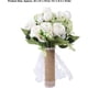 thumbnail image 4 of Ramo de Novia con Flores Artificiales Realistas Portátiles para la Fiesta Vintage para la Boda (Blanco lechoso), 4 of 4