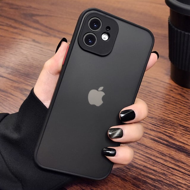 Carcasa De Silicona A Prueba De Golpes Para iPhone 13 12 11 Pro Max Mini X XR XS 8 7 6Plus De Lujo Transparente Mate Cubierta