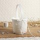 thumbnail image 5 of (Ring pillow flower basket set) Hollow lace ring pillow Flower girl hand-carrying flower basket f26, 5 of 5
