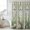 Green, variant on Butterfly Flowers Waterproof Shower Curtain, Large 72"x84" Washable Polyester Fabric Shower Curtains for Bathroom, Vintage Stained Glass Green Spring Decorative Bathtub Curtain Sets with Hooks