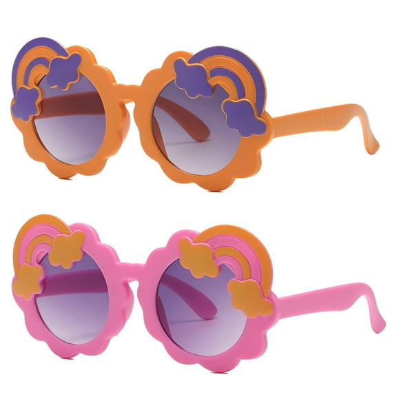 GJX 2Pcs Baby Sunglasses Toddler Girl Sunglasses Kids Sunglasses Boys,Style1