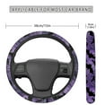 thumbnail image 3 of Renewold Bat Spider Web Violet Car Steering Wheel Cover Universal 15 Inch Auto Accessories Halloween Car Interior Decoration for Women Men Fit SUV Sedan Van Truck, 3 of 6