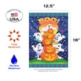 thumbnail image 2 of Toland Home Garden Halloween Jack-O-Lantern and "Boo" Outdoor Garden Flag 18" x 12.5", 2 of 5