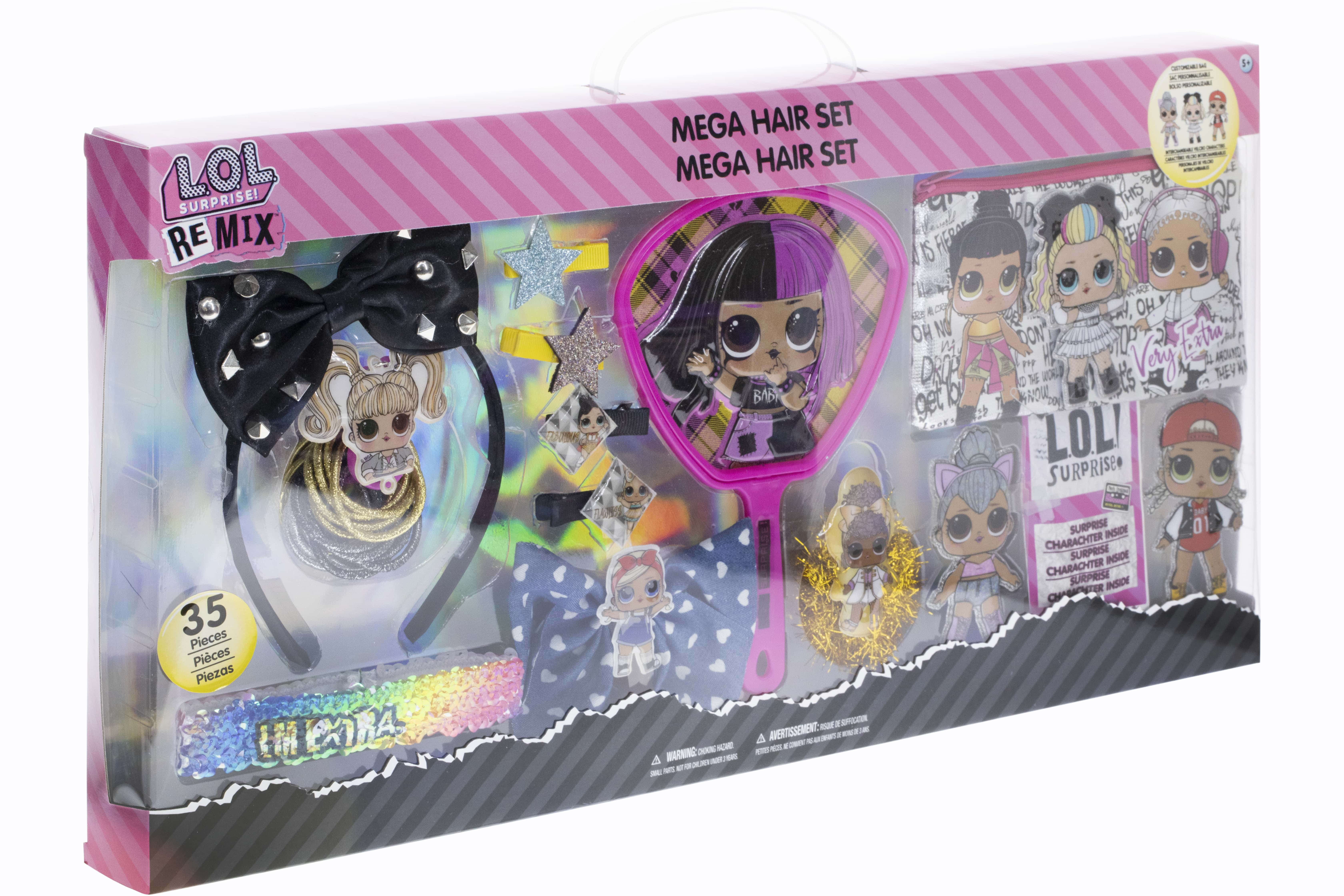 LOL L.O.L Surprise Big Gift Bundle Colouring Make-Up Hair Bows Jewellery Sweets 