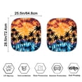 thumbnail image 2 of Kuiaobaty Automotive Windshield Sunshades Keep Car Interior Cool Auto Front Window UV Protection Sun Shield Cover 2 Pcs Sunset Glow Vortex Palm Coconut Tree for Mini SUVs Small Sedans, 2 of 6