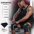 thumbnail image 4 of Neoprene Compression Knee Sleeves 7MM (Pair) Enhanced Knee Support in Squats Powerlifting Weightlifting and Wrestling – Unisex, 4 of 6