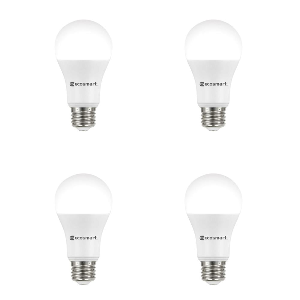 EcoSmart LED 15W (100W Equivalent) Daylight Light Bulbs, Shatter Resistant (4 Pack)