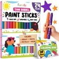 thumbnail image 1 of Barras de Pintura Tempera Funcils 24 Delgadas para Niños Lavables, 1 of 9