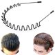 thumbnail image 1 of Banda para el cabello de metal para hombres Diadema Bandas para mujeres Unisex Negro Ondulado Primavera Deportes al aire libre Diademas Clips para hombres Accesorios Elástico simple, 1 of 5