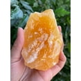 thumbnail image 5 of Extra Large Orange Calcite Rough Natural Stones, Jumbo Raw Calcite Orange Crystals (1-2 Pounds), 5 of 9