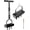 Black-A, variant on Lawn Aerator Coring Tool with Soil Core Tray, Manual Garden Plug Aerator for Grass Aeration, Yard Aerator & A Cleaning Tool for Compacted Soil, Lawn Care