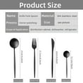 thumbnail image 2 of Myvit Black Dinnerware Set 24pcs Kitchen Flatware Tableware Restaurant Steak Knife Fork Spoon, 2 of 6