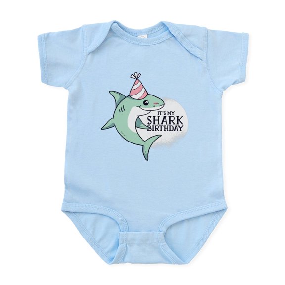 CafePress - Shark Birthday Body Suit - Baby Light Bodysuit, Size Newborn - 24 Months