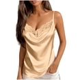 thumbnail image 2 of Antinious Ladies V-Neck Camisole Adjustable Lace Splice Breathable Tank Tops, 2 of 5