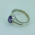 thumbnail image 4 of Navya Craft Amethyst Oval 925 Sterling Silver Handmade Women Statement Ring, Purple Gem Stone Ring Size 7.5, 4 of 6