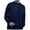 Dark Blue, variant on Chbgutlmr Mens Shirts Button Stand Collar Vintage Loose Lightweight Casual Long Sleeve Shirts Tops Fashion