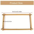 thumbnail image 3 of 1pc Square Embroidery Hoop, Tapestry Scroll Embroidery Frames, Beech Wood Cross Stitch Frame, Needlepoint Holder For Sewing, 3 of 4