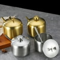 thumbnail image 3 of fastboy Sugar Bowl Coffee Tea Spice Jar Kitchen Gadgets Salt Container Integrated Design Cooking Supplies Seasoning Pot Gold Type 2 L, 3 of 8