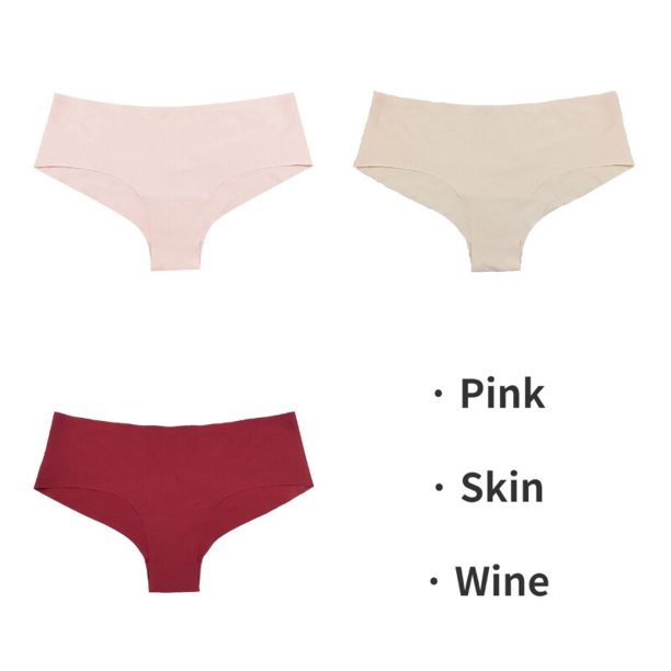 TrowBridge 3 unids/set bragas sin costuras para mujer, ropa interior deportiva transpirable, bragas cómodas para niñas, lencería Sexy, calzoncillos de satén Tan Jianjun unisex