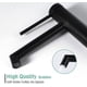 thumbnail image 2 of Grifo de baño ecológico, grifo de lavabo monomando ecológico con caño giratorio de 360° y tecnología Diamond Seal para un control del agua de fácil manejo, núcleo de latón macizo, color negro, 2 of 5