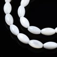 thumbnail image 3 of 10strands Natural Freshwater Shell Beads Strands Rice Seashell color 7x4x4mm Hole: 1mm about 51pcs/strand 14.02~14.29 inch(35.6~36.3cm), 3 of 3