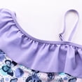 thumbnail image 4 of BULLPIANO Girls One Piece Swimsuits One Shoulder Ruffle Swimwear Bathing Suit UPF 50+ Sun Protection, 4 of 7