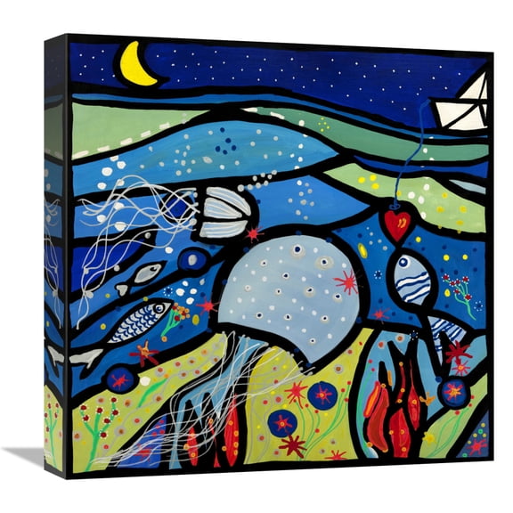 Global Gallery's 'La medusa innamorata' by Wallas Stretched Canvas Wall Art