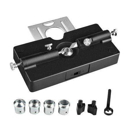 

BCLONG 2 In 1 Round Wood Tenon Making & Punch Locator Hole Drill Guide Locator Plate
