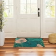 thumbnail image 6 of Blue Green Lotus Leaf Floor Door Mat Outdoor Indoor for Home Entrance Welcome Mats 32"x20", 6 of 8