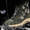 thumbnail image 4 of Rewenti Women's Snow Boots Thick Soled Fall/winter New Plush Insulation Snow Boots Outdoor Camouflage High Top Cotton Shoes Green 8.5(41), 4 of 9
