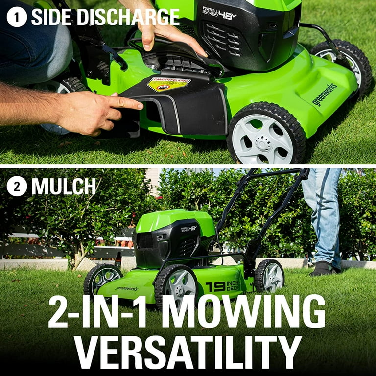 48V (2 x 24V) 20-inch Cordless Lawn Mower | Greenworks