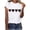 #020-White, variant on Xuyuer Valentine's Day women's lover printed t-shirt round neck short sleeve Shirt Women Alphabet ABC I Love You Printed T-Shirts Teacher Valentine Shirt Tees Tops
