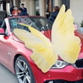 thumbnail image 6 of Tachiuwa Mariage Decor, Yarn Artificial Butterfly Decoration Aisle Decor Fake Butterfly Wall Decor for Wedding Shop Photography Crafts Yellow 50x40cm, 6 of 9