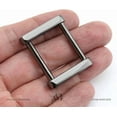 thumbnail image 4 of Rectangle Screw Rings Buckle Strap Connector Rectangular Shackle Screw Purse Bag Loop 4pcs (3/4 Inch, Gunmetal), 4 of 7