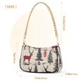 thumbnail image 3 of FORMRS Womens Shoulder Bag with Chain Strap Clutch Purse Cute Tote Handbag, Red Deer, 3 of 7