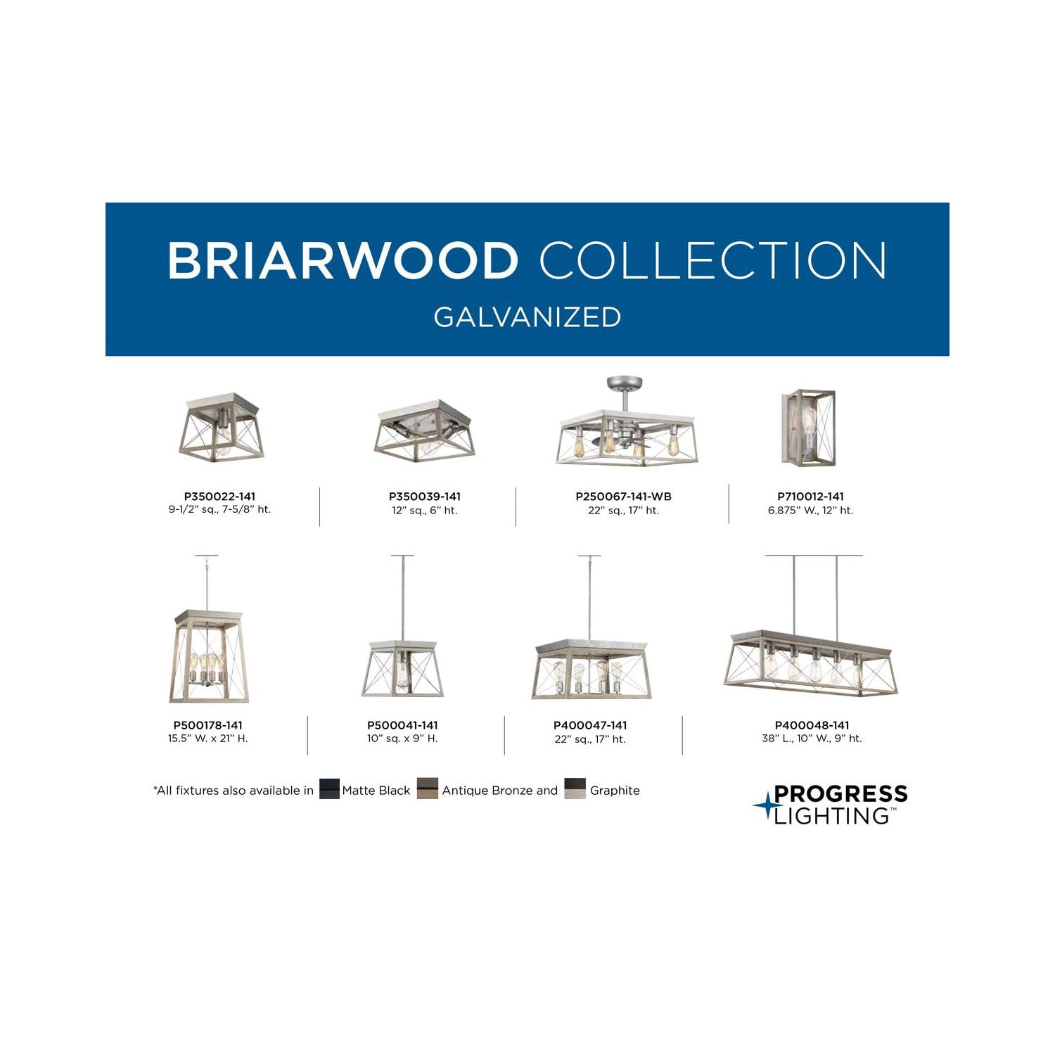 Briarwood Collection Five-Light Galvanized and Bleached Oak Farmhouse Style Linear Island Chandelier Light