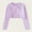 Purple, variant on Girls Long Sleeve Bolero Cardigan Kids Cute Solid Color Round Neck Button Closure Knitted Cropped Cardigan Sweater Purple 0-1 Years