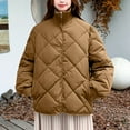 thumbnail image 2 of Christmas Clearance! ZVNAΖH Womens Quilted Jacket Zip Up Padded Coat Casual Puffer Jacket Stand Collar Jacket Winter Warm Coats with Pockets, 2 of 9