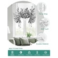 thumbnail image 2 of Eucalyptus Gray Tie Up Curtains for Windows 45 Inch Length Balloon Curtains Kitchen Adjustable Balloon Window Shade Stripes Bottle Flower Cactus Plant Tie Up Valance Bathroom Curtain Window 52"x45", 2 of 6