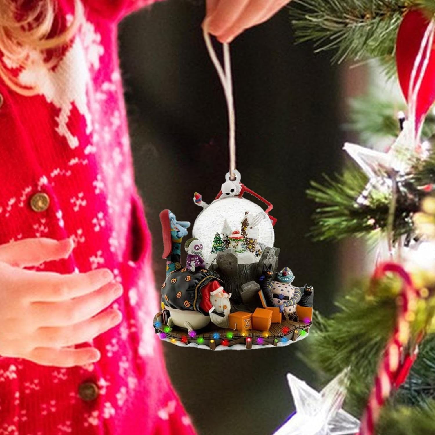 Pendentif De Fenêtre De Noël, Ornement Suspendu, Accessoires De Scène