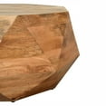 thumbnail image 4 of Artisan Furniture Geometric Solid Mango Wood Coffee Table, 4 of 6