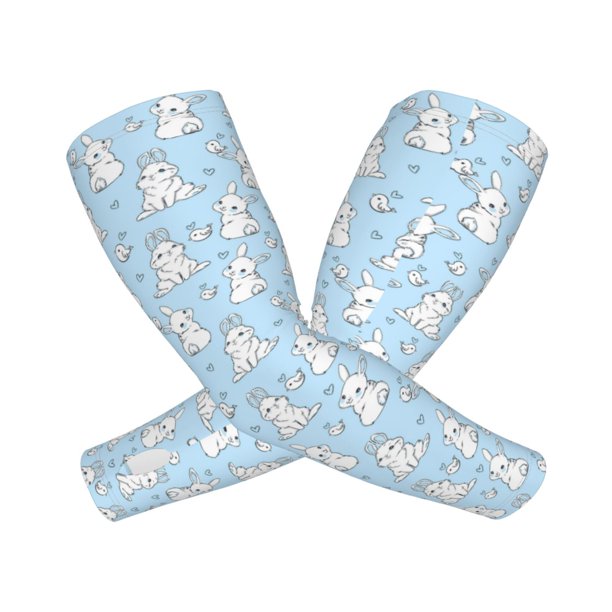 Balery Rabbit And Bird Mangas Refrescantes para Brazos para Hombre y Mujer – Transpirables y Absorbentes de Humedad para Mujeres, Hombres y Niños