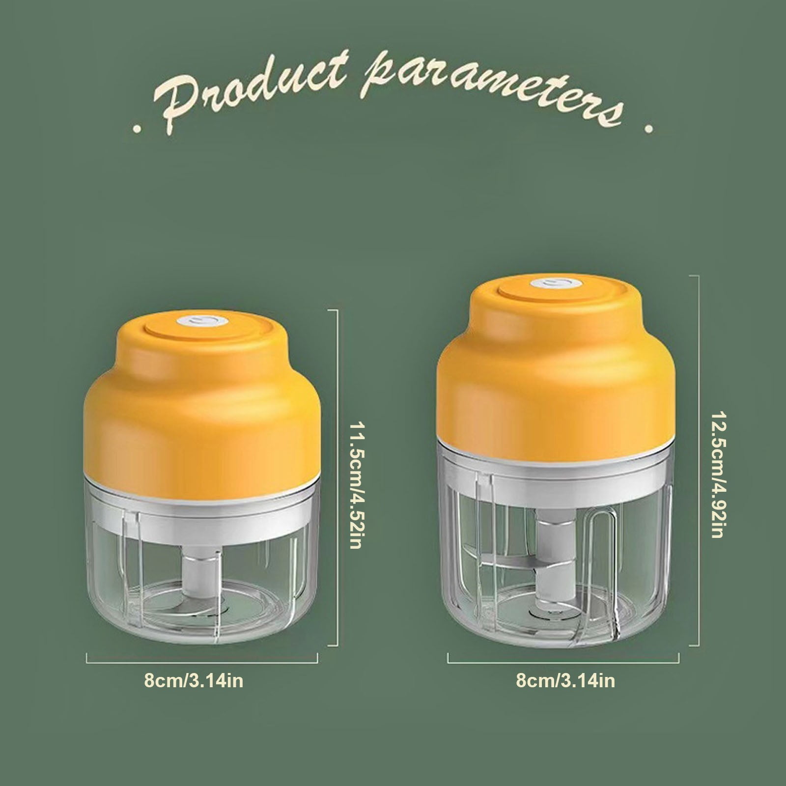 Mini Food Processor 250ml, Electric Garlic Chopper, USB Rechargeable Small Food Processor for Vegetables, Meat, Nuts, Baby Food, Sauce & Paste Making